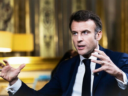 Emanuel Macron. El presidente francés, y con él los principales líderes europeos, olvidan que es posible otra posición sobre la crisis actual ©El País