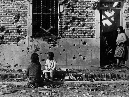 Barcelona. Calles de la ciudad durante la Guerra Civil