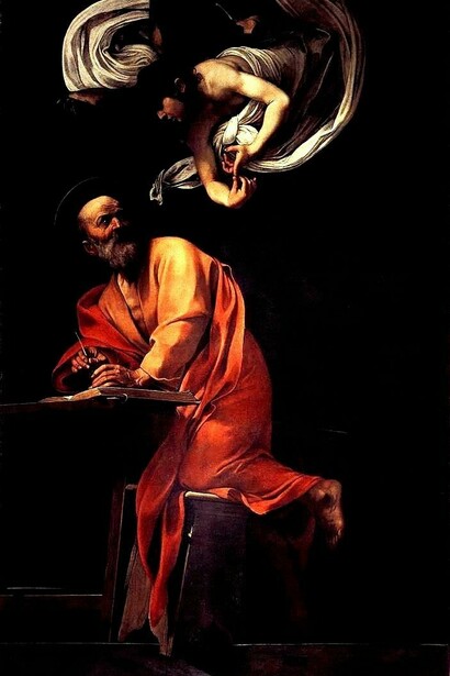 Caravaggio, San Matteo e l'angelo