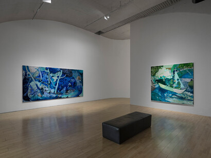 Along the riverbank, exhibition view. Courtesy of Long Museum