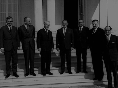 Turkish Foreign Minister Çağlayangil received by President Tito in Belgrade, 1967