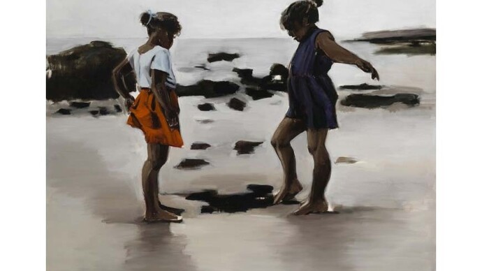 Lynette Yiadom-Boakye, Condor and the Mole, 2011, Arts Council Collection, Southbank Centre, London © the artist
