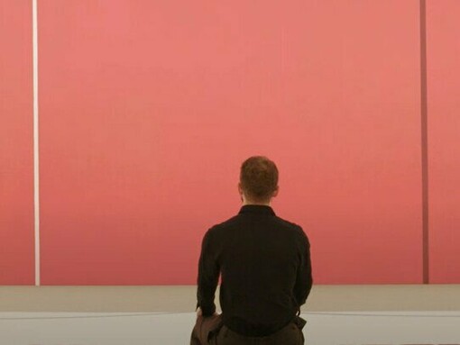 Vir Heroic Sublimis by Barnett Newman, 1950, on display at the Museum of Modern Art in Newy York, USA