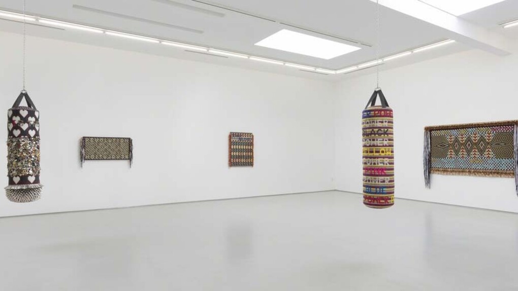 Jeffrey Gibson, Exhibition view. Courtesy of Roberts & Tilton