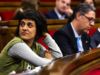 Anna Gabriel, uno de los rostros más conocidos de la Candidatura de Unidad Popular (CUP)