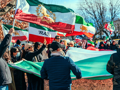 Manifestación por un Irán libre, Washington, DC, EE. UU., 11 de enero de 2026. Fotografía de Ted Eytan