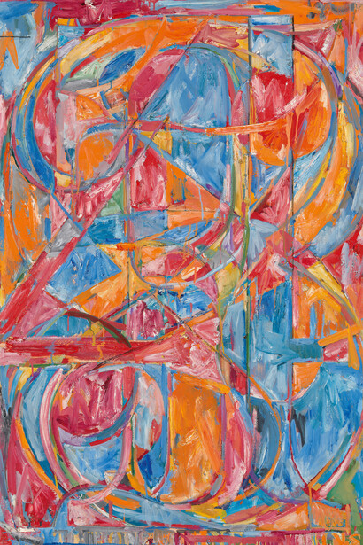 Jasper Johns, 0 through 9 (detail), 1961. Courtesy of Guggenheim Museum Bilbao