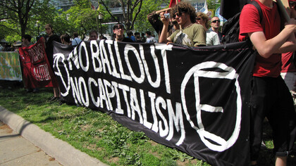 Demonstration opposing the practices of the World Bank and International Monetary Fund in Washington, D.C.