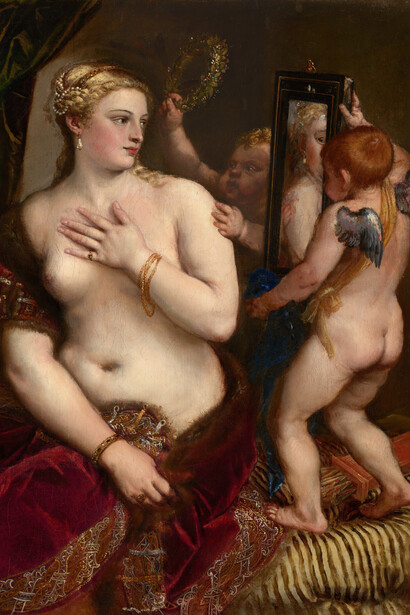 Titian, Venus with a mirror, c. 1555. Courtesy of National Gallery of Art
