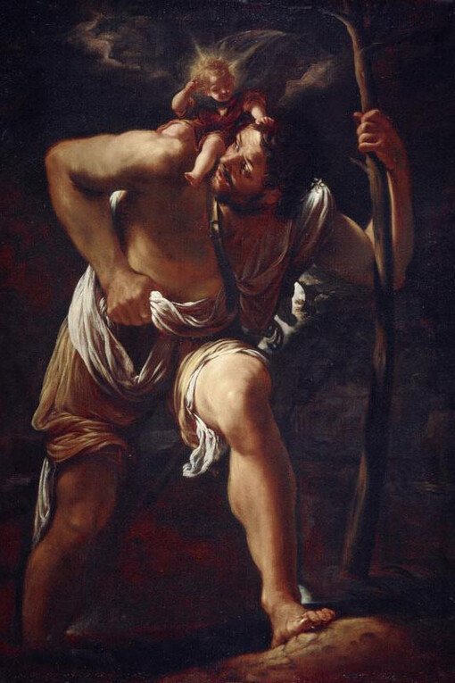 Orazio Borgianni, Saint Christopher Carrying the Infant Christ