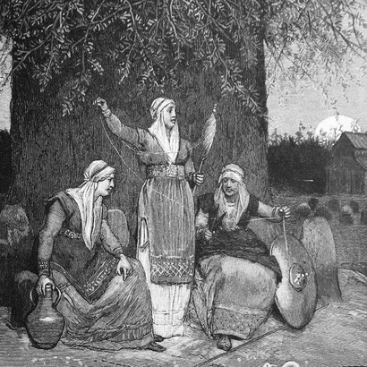 Ilustración publicada en la Edda poética de Fredrik Sander (1893)