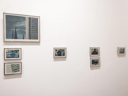 Tom Haugomat and Anuj Shrestha, Cities of love, exhibition view. Courtesy of Paradigm Gallery + Studio