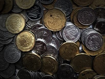 Monedas de centavos mexicanos
