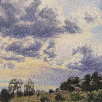 Carol Shinn, Road to mtns (detail). Courtesy of Duane Reed Gallery 