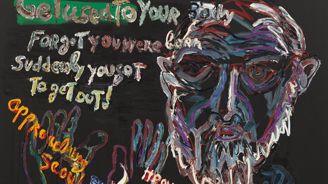 Karel Appel, Portrait of Allen Ginsberg, 1991. Courtesy of Galerie Max Hetzler