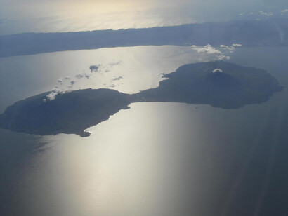 Volcan Concepcion and Maderas from the airplane