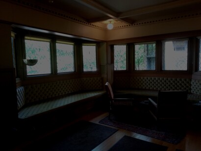 Casa-estudio de Frank Lloyd Wright en Oak Park: interior
