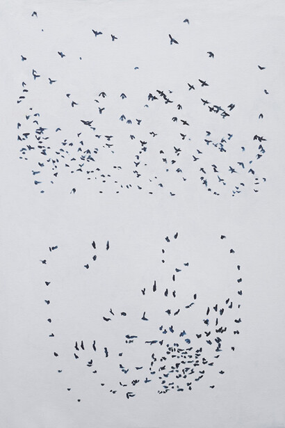 Fabián Burgos, Pájaros en suspenso (detalle), 2026. Cortesía de Vasari
