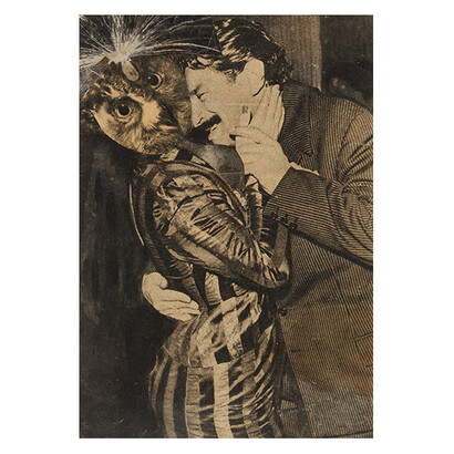 Judit Reigl, Untitled, 1954, Collage, 7 x 4 7/8 inches – by sight