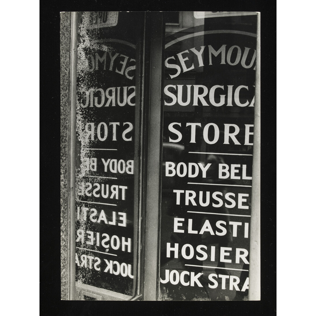 © Robert Brownjohn, photos of London street signs, gelatin silver prints, 1961