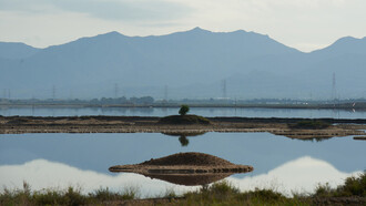 Salt pans near Cagliari. Ph Raethia Corsini