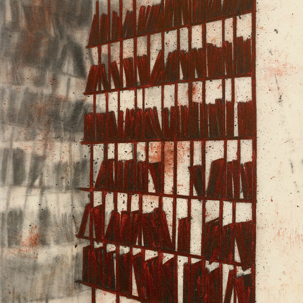 Tony Bevan (b. 1951), Archive (PC134), 2013, Acrylic and charcoal on canvas, 109 x 80 cm; (42 7/8 x 31 1/2 in.)