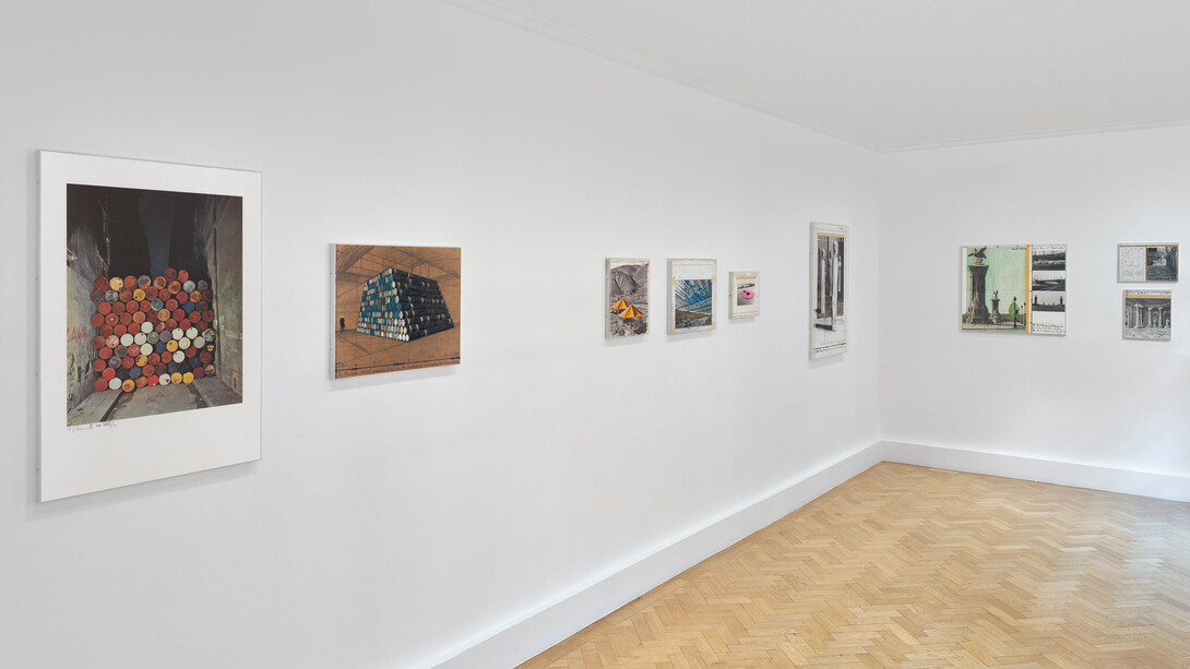 Christo, exhibition view. Courtesy of Gagosian Gallery