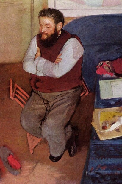 Edgar Degas, "Ritratto di Diego Martelli", 1875, National Gallery of Scotland di Edimburgo, UK