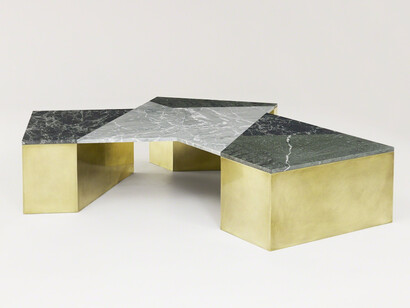 Brian Thoreen, Mixed Marble Coffee Table - Green, 2015. Courtesy of Patrick Parrish Gallery
