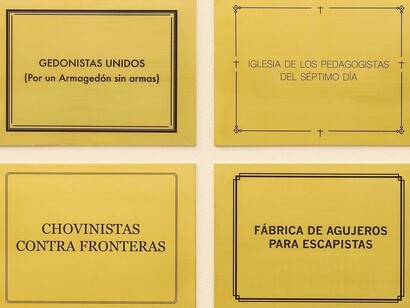 Placas de metal grabadas (2010)