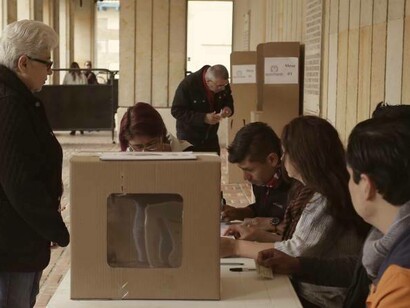 Colegio electoral en los recientes comicios al Congreso