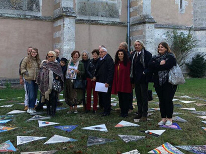 Inaugurazione installazione Labirinto Dis-ORDINE, giardino Chapelle Lycéee Fulbert