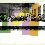 Andy Warhol, The Last Supper, 1986, silkscreen ink and coloured paper collage on paper, 25 5/8 x 31 3/8 inches