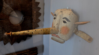 Château de Waldburg (Württemberg), Masque de honte, 5 mai 2013. Photo par Andreas Praefcke