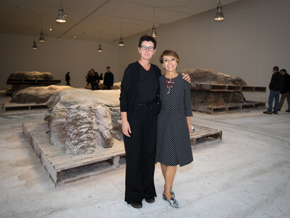 Berlinde De Bruyckere con Patrizia Sandretto, Courtesy Fondazione Sandretto Re Rebaudengo, Ph. Paolo Formica