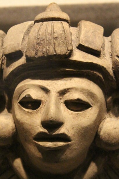 Escultura en exhibición en el Museo Nacional de Antropología de México, Ciudad de México