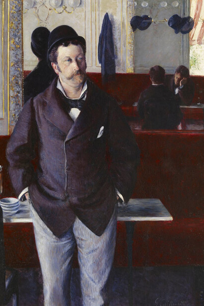 Gustave Caillebotte, In a cafe, 1880. Courtesy of the Art Institute of Chicago