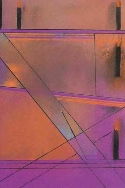 David Blackburn, Freeway, 1984, pastel, 39 x 32 cm, 153⁄8 x 125 ⁄8 in