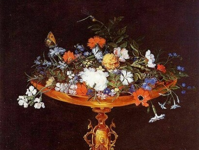 Jan Bruegel the Elder, Tazza with Flowers
