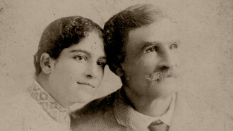 Amparo y su padre Francisco López-Calleja Pereira. Cortesía: Carlos Ossenbach y Conchita Guzmán López-Calleja de Alonso (†)