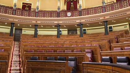 Las bancadas vacías del Congreso de los Diputados