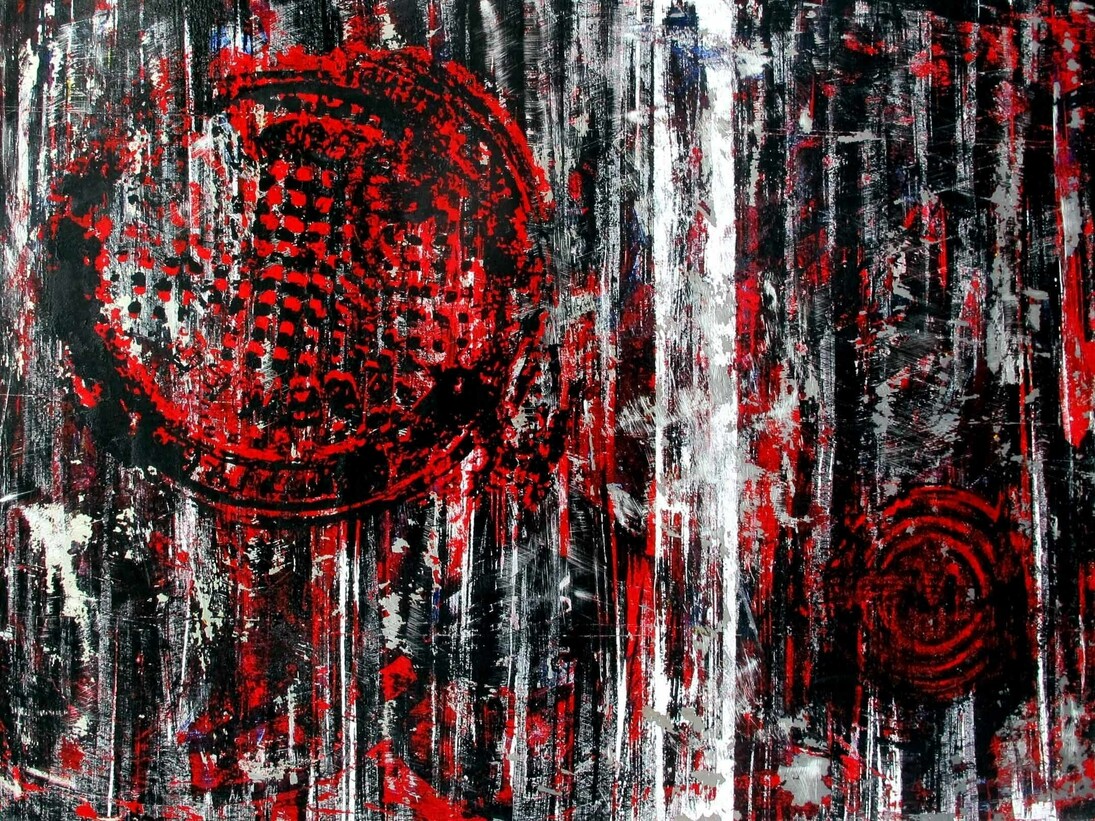 Jorge Enrique, Metalica project, What lies below, 107x152x4cm