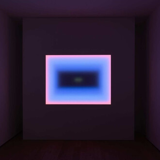 James Turrell, Path taken, vue de l'exposition. Avec la courtoisie de Almine Rech