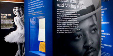 Social Justice Gallery, Exhibition view. Courtesy of LBJ Presidential Library