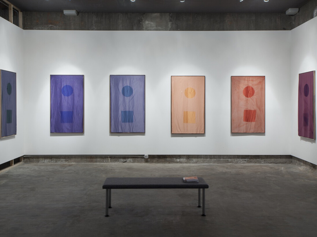 Installation view, Sam Falls, Galleria Franco Noero - in residence, 2015, Photo Sebastiano Pellion di Persano 