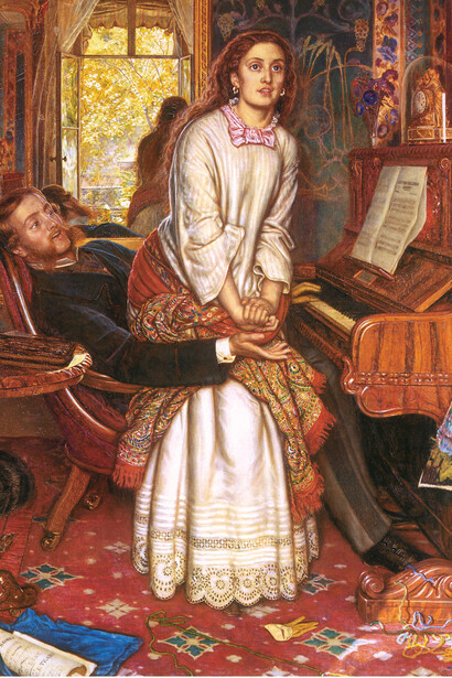 William Holman Hunt, "El despertar de la conciencia", 1853. Óleo sobre lienzo, 76.2 x 55.9 cm. Tate Collection, Londres.