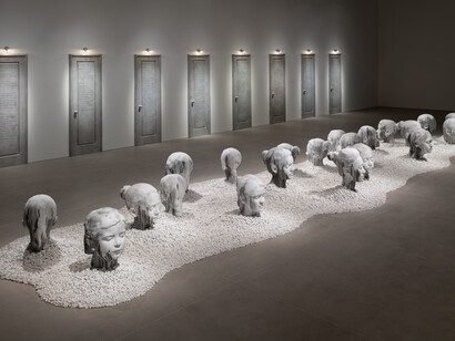 Jaume Plensa, Forgotten Dreams, 2023. Courtesy GRAY, Chicago + New York / Plensa Studio Barcelona