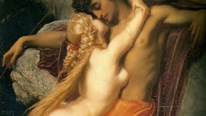 Frederick Leighton: pescatore e sirena (1856)