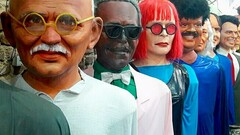 Bonecos Gigantes para a tradicional corrida no carnaval olindense