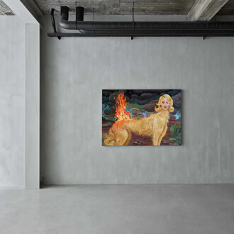 Dalton Gata, Fire wets. Water burns, exhibition view. Courtesy of Newchild Gallery